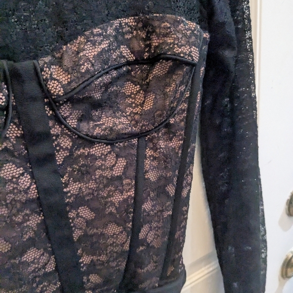 NWT Cami NYC Balloon Sleeve Lace Bodysuit - Picture 5 of 6